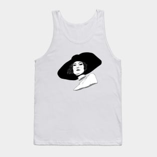 Woman With Hat Tank Top